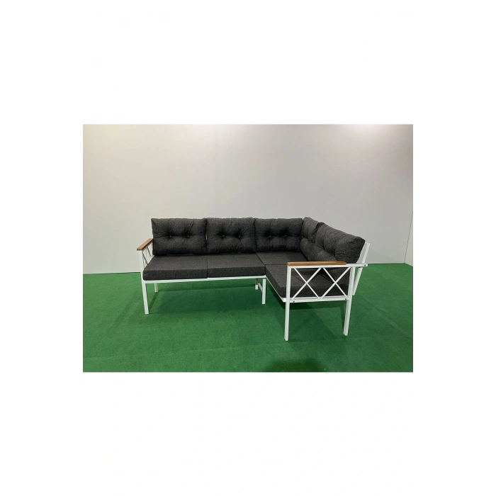 Köşe Koltuk Takımı , 2 2 Balkon-bahçe-kafe,çay Seti,koltuk Takımı,mutfak Köşesi Beyaz Profil