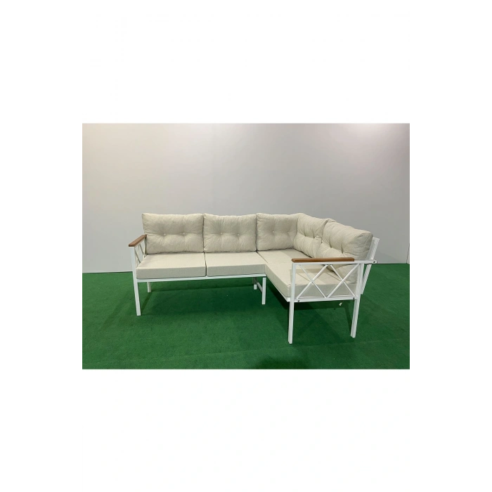 Köşe Koltuk Takımı , 2 2 Balkon-bahçe-kafe,çay Seti,koltuk Takımı,mutfak Köşesi Beyaz Profil