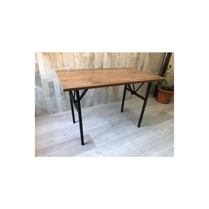 bahçe balkon çayseti masası  90x50cm orta sehpa, yan sehpa, sehpa, masa ceviz