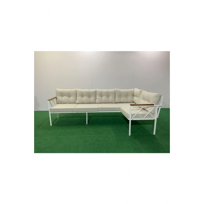 Köşe Koltuk Takımı , 3 2 Balkon-bahçe-kafe-çay Seti-koltuk Takımı-mutfak Köşesi Beyaz Profil