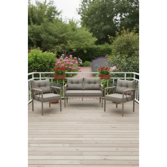 safir  cappuccino profil 2+1+1  Balkon-bahçe-kafe- Çay Seti-koltuk Takımı-oturma Grubu-ofis Koltuğu