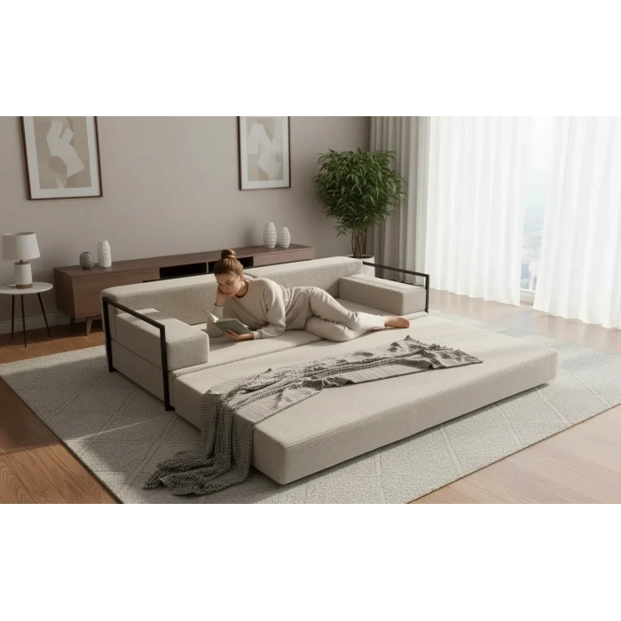 Defne Aktivite koltuğu Kanepe Koltuk Yataklı Kanepe Üçlü Koltuk Fitilli Kadife Üçlü Kanepe (gri) (90x200cm)