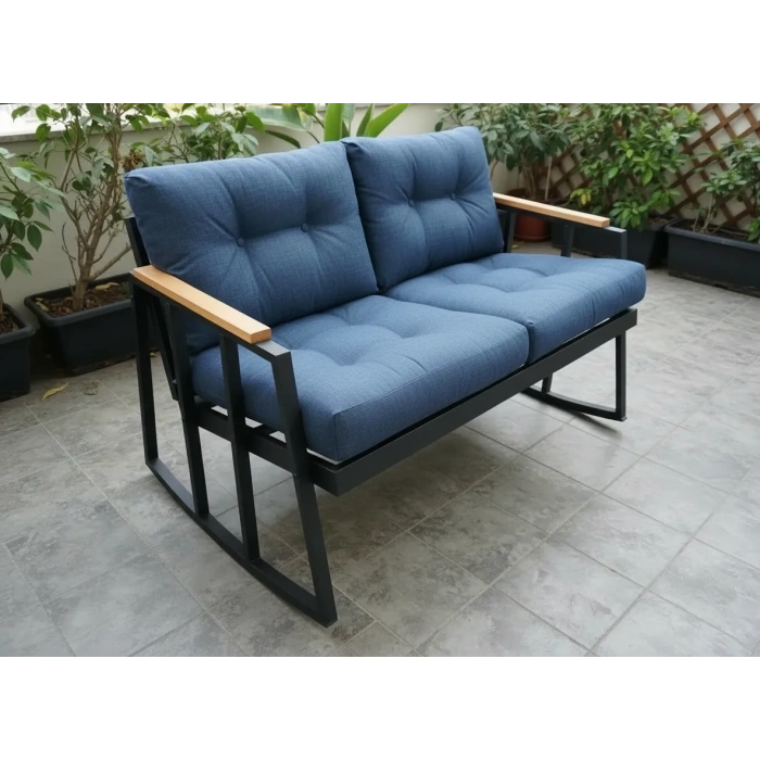 2li Sallanan Sandalye Tv Koltuğu Kafe-balkon-mutfak-berjer-ofis Sallanır Çiftli Koltuk Miami