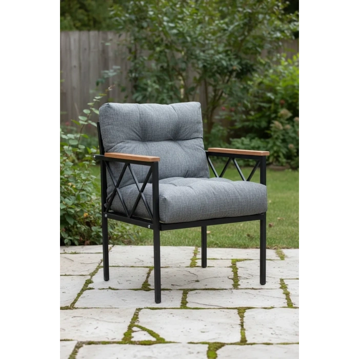 Balkon-bahçe-ofis-kafe Çay Seti Koltuk Oturma Takımı-oturma Grubu Miami Tekli