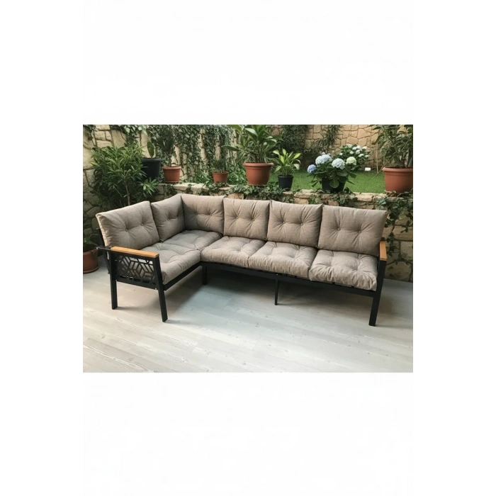 Miami melisa 3+2 Köşe Yön değiştirilebilir Koltuk Takımı Balkon-bahçe-kafe-çay Seti