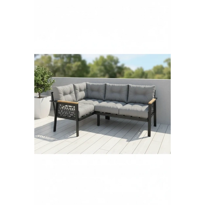 Miami melisa 2+2 Köşe Yön değiştirilebilir Koltuk Takımı Balkon-bahçe-kafe-mutfak-takımı