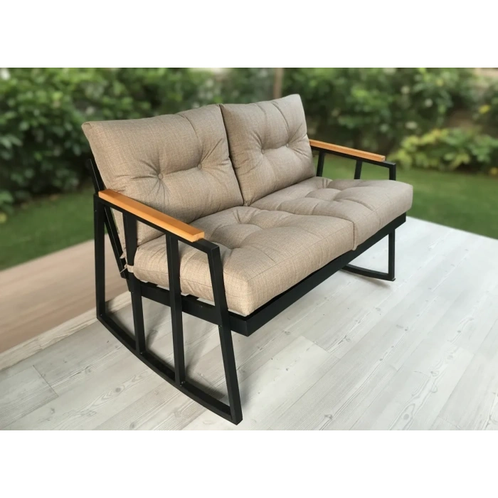 2li Sallanan Sandalye Tv Koltuğu Kafe-balkon-mutfak-berjer-ofis Sallanır Çiftli Koltuk Miami