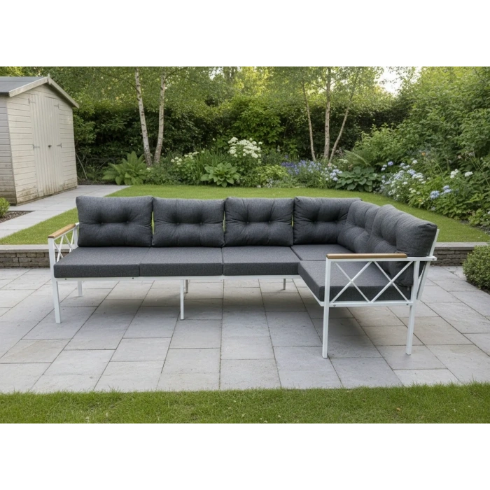 Köşe Koltuk Takımı , 3 2 Balkon-bahçe-kafe-çay Seti-koltuk Takımı-mutfak Köşesi Beyaz Profil