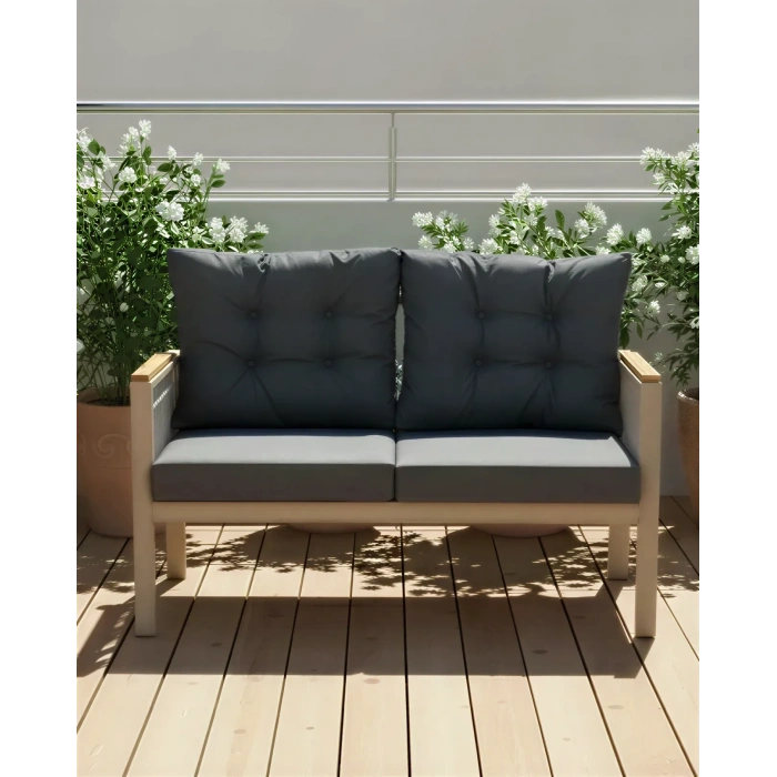 OPAL 2 (ANTRASİT) Metal Gövde Balkon-bahçe-kafe,çay Seti,koltuk Takımı,oturma Grubu,ofis Koltuğu