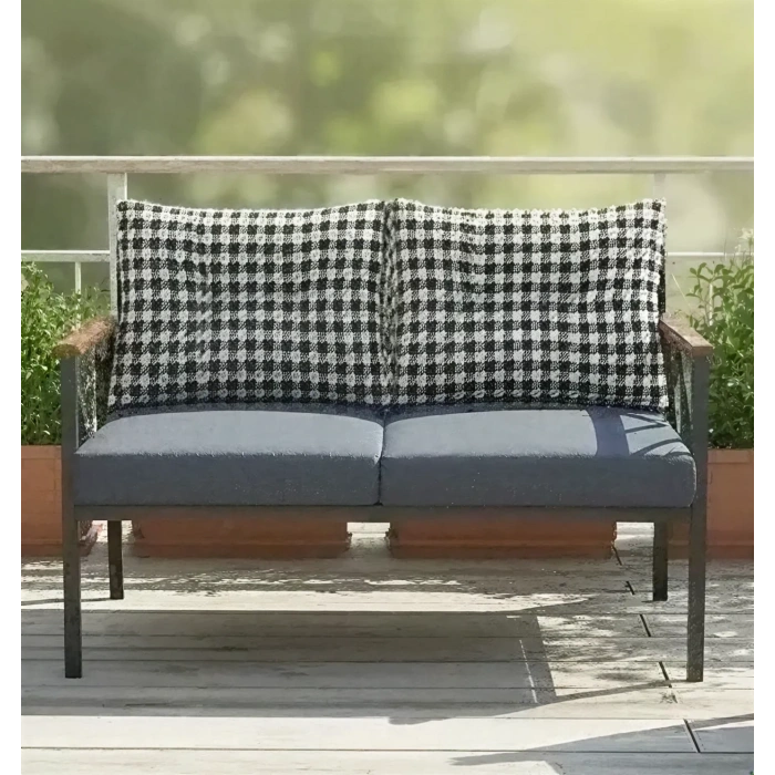 Safir 2li Kaz Ayağı Kırlent Balkon-bahçe-kafe Çay Seti Koltuk Oturma Takımı-oturma Grubu