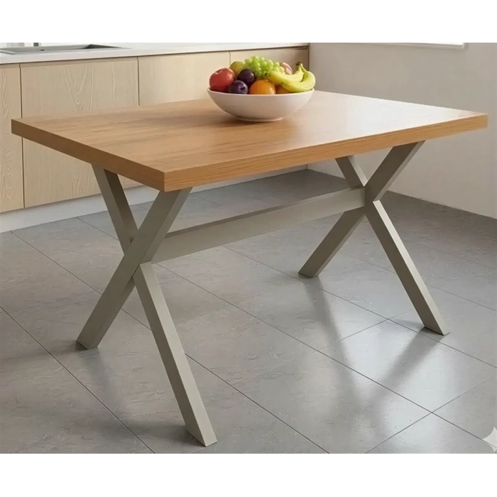SUNTALAM X METAL CAPPUCCİNO  AYAK BAHÇE MOBİLYASI MASA 70x110cm