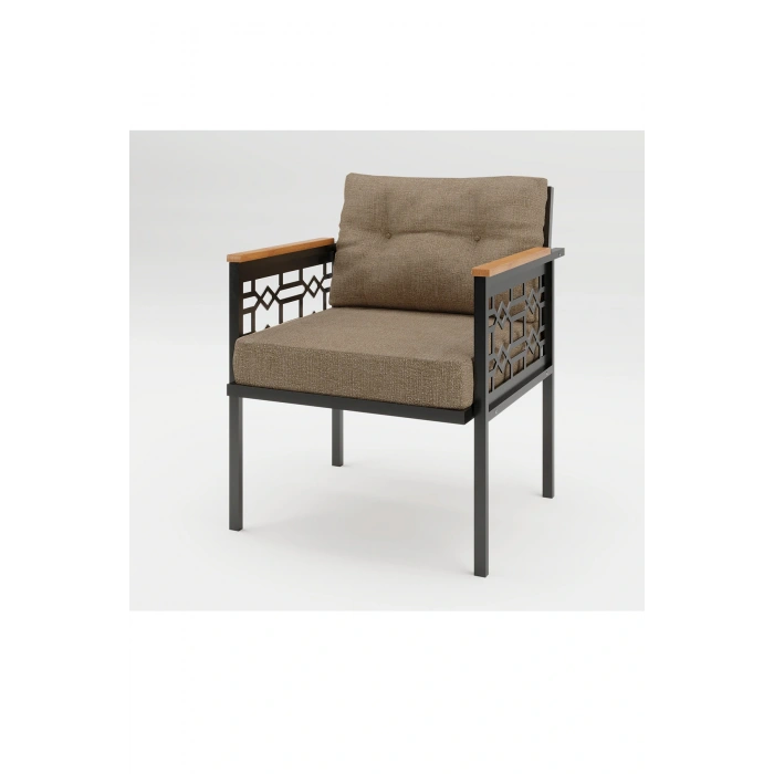 Adımshos tekli Lazer Balkon-Bahçe-Ofis-Kafe Çay Seti Koltuk Oturma Takımı-Oturma Grubu