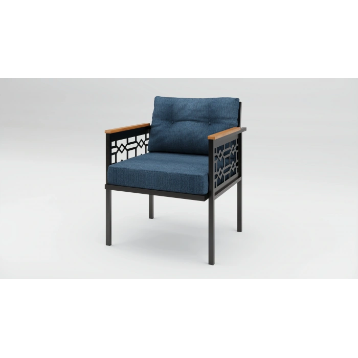 Adımshos tekli Lazer Balkon-Bahçe-Ofis-Kafe Çay Seti Koltuk Oturma Takımı-Oturma Grubu