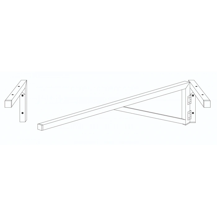 Duvara Monte Katlanır Masa Dresuar 90x65cm Balkon Sehpa