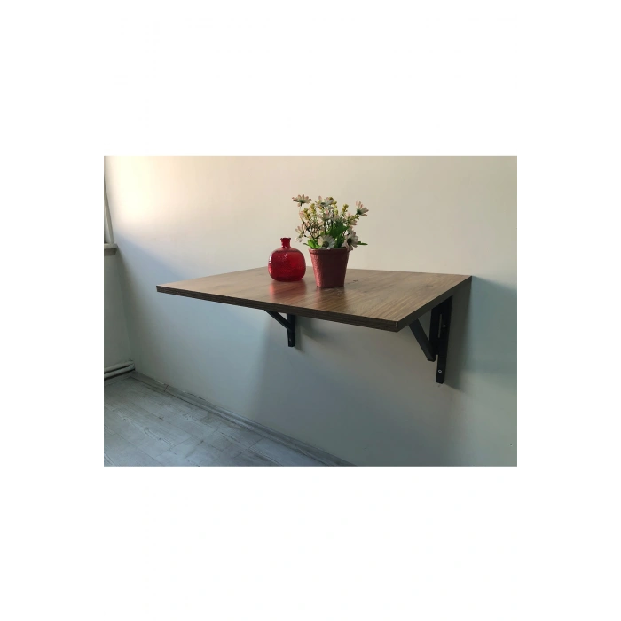 Duvara Monte Katlanır Sehpa Çay Seti sehpa Balkon ve Teras sehpası 50x70cm