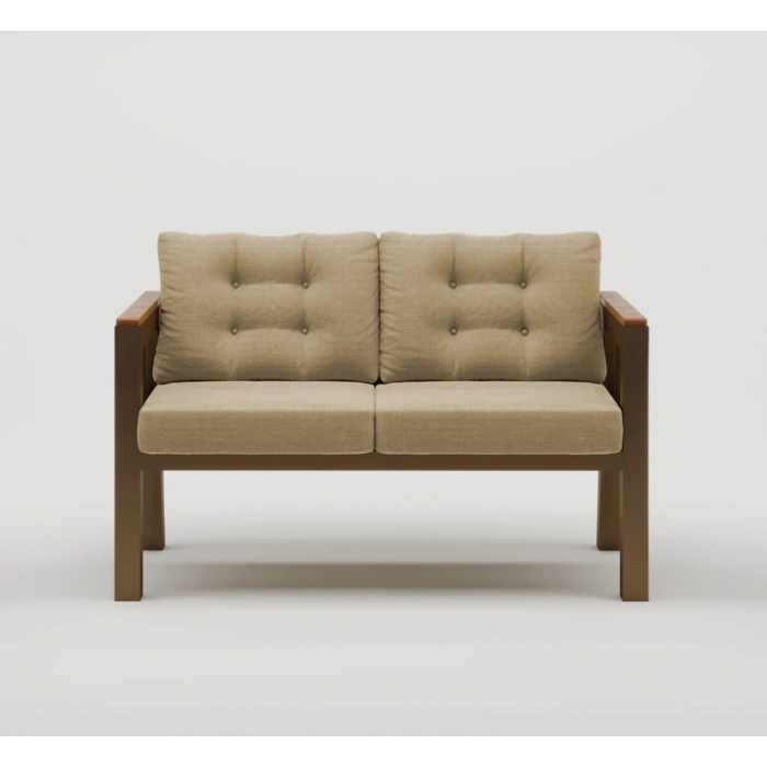 Elmas 2li (CAPPUCCİNO) Metal Gövde Balkon-bahçe-kafe,çay Seti,koltuk Takımı,oturma Grubu,ofis Koltuğu