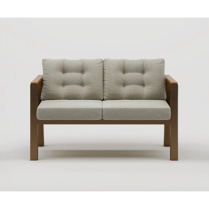 Elmas 2li (KREM) Metal Gövde Balkon-bahçe-kafe,çay Seti,koltuk Takımı,oturma Grubu,ofis Koltuğu