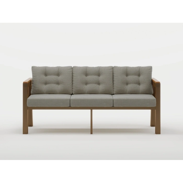 Elmas 3lü (GRİ) Metal Gövde Balkon-bahçe-kafe,çay Seti,koltuk Takımı,oturma Grubu,ofis Koltuğu