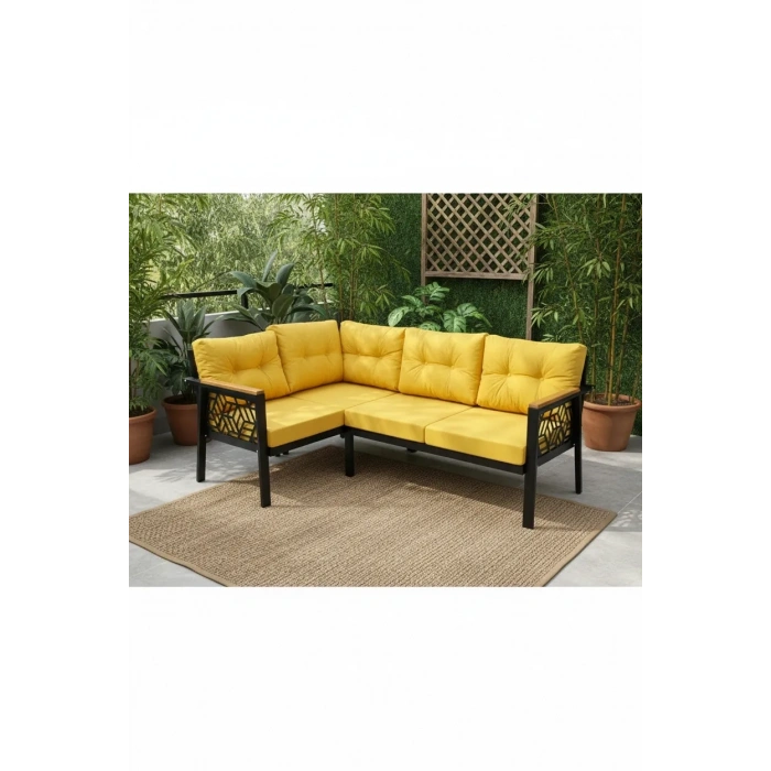 melisa 2+2 Köşe Yön değiştirilebilir Koltuk Takımı Balkon-bahçe-kafe-çay Seti fonksiyonel