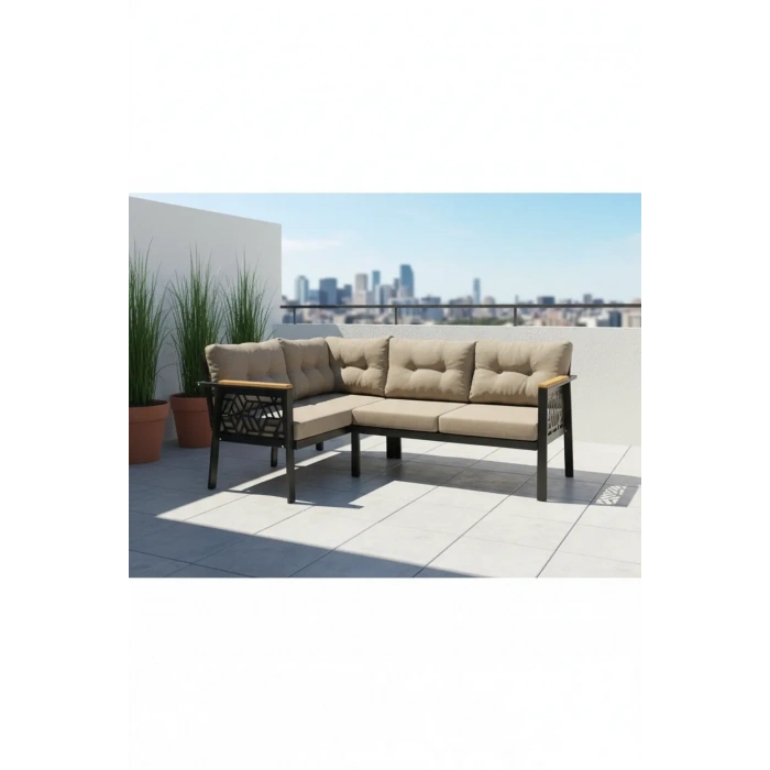 melisa 2+2 Köşe Yön değiştirilebilir Koltuk Takımı Balkon-bahçe-kafe-çay Seti fonksiyonel