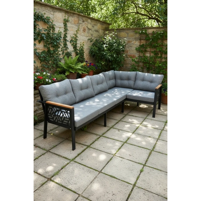 melisa 3+2 Köşe Yön değiştirilebilir Koltuk Takımı Balkon-bahçe-kafe-çay Seti fonksiyonel