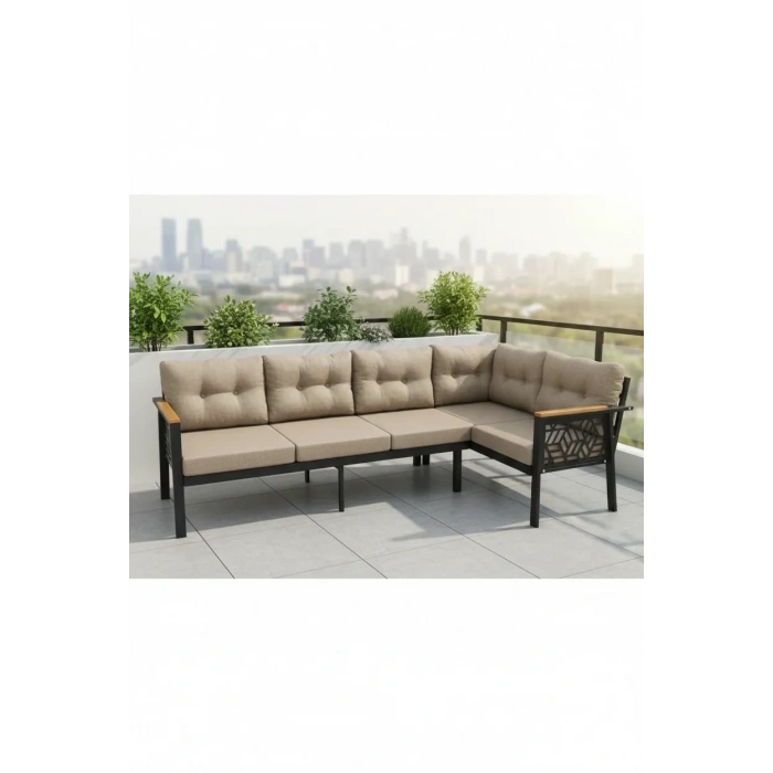 melisa 3+2 Köşe Yön değiştirilebilir Koltuk Takımı Balkon-bahçe-kafe-çay Seti fonksiyonel