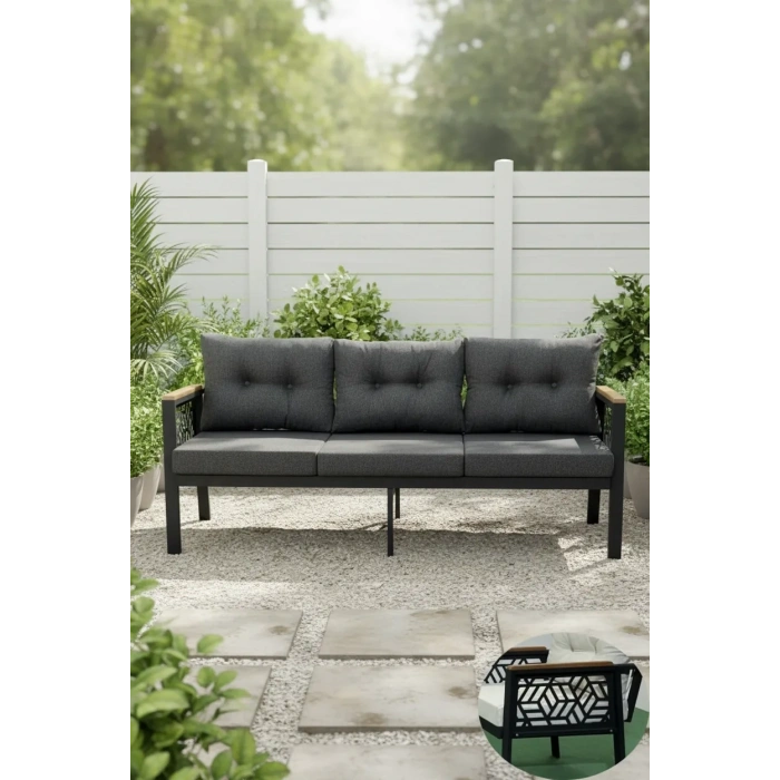 MELİSA 3lü Balkon-bahçe-kafe Çay Seti Koltuk Oturma Takımı-oturma Grubu,ofis Koltuğu