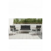 2+1+1 Beyaz profil Balkon-bahçe-kafe- Çay Seti-koltuk Takımı-oturma Grubu-ofis Koltuğu