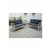 2+2Balkon-bahçe-kafe-çay Seti-koltuk Takımı-oturma Grubu-ofis Koltuğu 2+2 beyaz profil demir