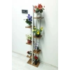 7 Raflı,dikey Saksılık,çiçeklik,metal Gövdeli Suntalam