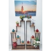 2li Merdiven Çiçeklik, Saksılık, Balkon, Bahçe Dekor.raf,stant