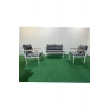 2+1+1 Beyaz profil Balkon-bahçe-kafe- Çay Seti-koltuk Takımı-oturma Grubu-ofis Koltuğu