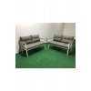 2+2Balkon-bahçe-kafe-çay Seti-koltuk Takımı-oturma Grubu-ofis Koltuğu 2+2 beyaz profil demir