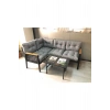 Miami melisa 2+2 Köşe Yön değiştirilebilir Koltuk Takımı Balkon-bahçe-kafe mermerdesen 70x50cm sehpa