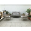 OPAL 2+1+1 (GRİ) Metal Gövde Balkon-bahçe-kafe,çay Seti,koltuk Takımı,oturma Grubu,ofis Koltuğu