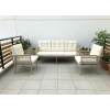 OPAL 3+1+1 (KREM) Metal Gövde Balkon-bahçe-kafe,çay Seti,koltuk Takımı,oturma Grubu,ofis Koltuğu