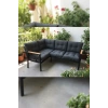 Miami melisa 2+2 Köşe Yön değiştirilebilir Koltuk Takımı Balkon-bahçe-kafe-mutfak-takımı