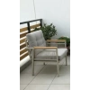 OPAL 1li (GRİ) Metal Gövde Balkon-bahçe-kafe,çay Seti,koltuk Takımı,oturma Grubu,ofis Koltuğu