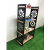 Desenli, Lazer Kesim, Metal, 4lü Raf,çiçeklik,kitaplık, Dolap