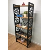 Desenli, Lazer Kesim, Metal, 5li Raf,çiçeklik,kitaplık, Dolap