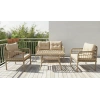 Galvaniz Gövdeli 2+1+1+masa Rattan Bahçe Balkon Mobilyası, Bahçe Takımı