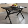SUNTALAM X METAL AYAK BAHÇE MOBİLYASI MASA 70x110cm MERMER DESEN