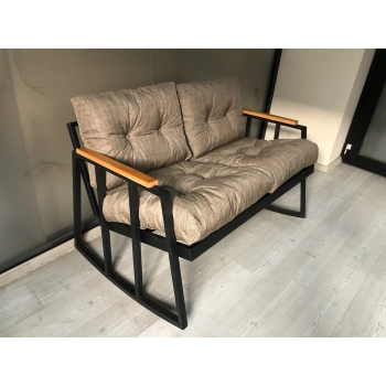 2li Sallanan Sandalye Tv Koltuğu Kafe-balkon-mutfak-berjer-ofis Sallanır Çiftli Koltuk Miami