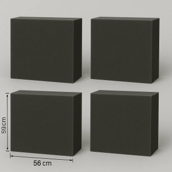 22dns 59x56x9cm 4 adet sünger Balkon-bahçe-kafe,çay Seti,koltuk Takımı,oturma Grubu,ofis Koltuğu