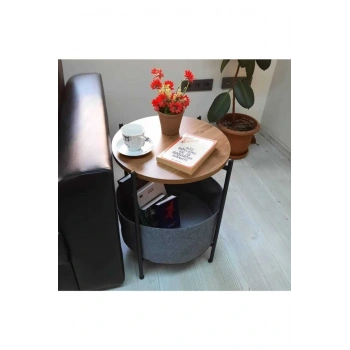 Geniş Çantalı Yan Sehpa,kitaplık,çiçeklik