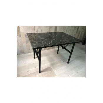 siyah mermer desenli 70x50cm orta sehpa, yan sehpa, sehpa