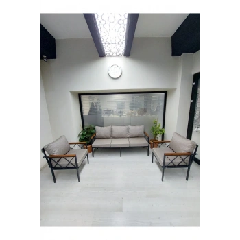 Safir Balkon-bahçe-kafe Çay Seti Koltuk Oturma Takımı-oturma Grubu