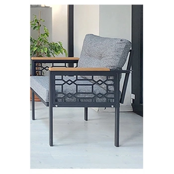 Adımshos tekli Lazer Balkon-Bahçe-Ofis-Kafe Çay Seti Koltuk Oturma Takımı-Oturma Grubu