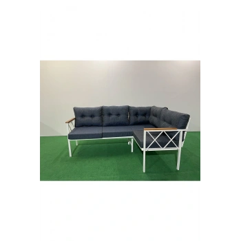 Köşe Koltuk Takımı , 2 2 Balkon-bahçe-kafe,çay Seti,koltuk Takımı,mutfak Köşesi Beyaz Profil