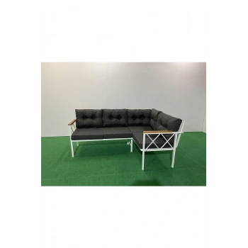 Köşe Koltuk Takımı , 2 2 Balkon-bahçe-kafe,çay Seti,koltuk Takımı,mutfak Köşesi Beyaz Profil